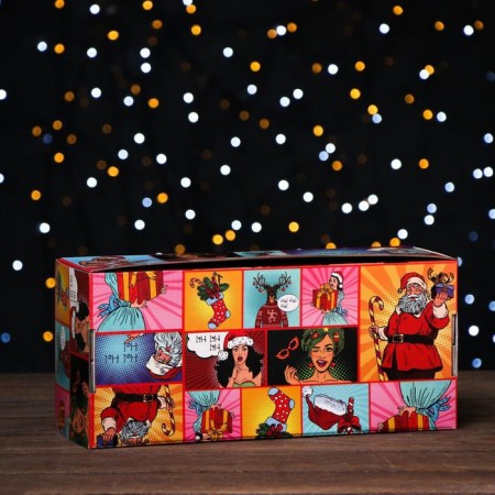 The box is self-assembly, with the window, "Pop-Art but! But! But!", 16 x 35 x 12 cm, 1 pc.-1
