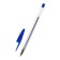 Set of ballpoint pens 4 pieces, blue rod 0.7 mm, transparent body with a blue cap