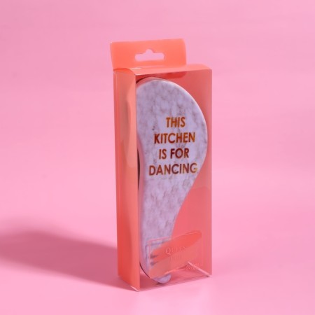 Massage comb “marble”, 6.5 × 18.5 cm, PVC box, drawing mix-3