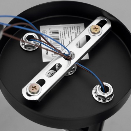 Ceiling chandelier "Arron" E27 2x40W Black 46x19x24cm-8