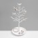 Stand for jewelry "Birds on a tree", 15.5 × 15.5 × 32 cm, white color