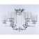 Ceiling chandelier Ambrella Light, Traditional, TR4418, 6HE27, Color Chrome