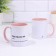 Name mug, sublimation "Nastalgia", pink bottom