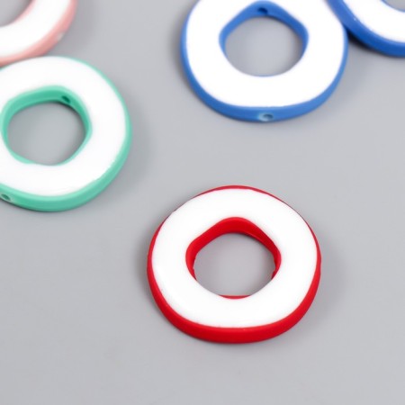 Acrylic Busins ​​"Donuts" MIX 0.4x2.4x2.4 cm-1