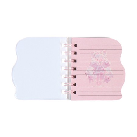 Notebook Gift Book on the comb 80l, line, color block, cover. 3D anime (10.2x10.5cm) 10539-4