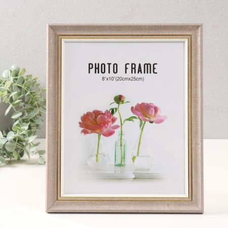 Photo frame plastic 20x25 cm "Dora" Mokko with gold 29.8x24.8x1.4 cm