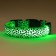 Collar with backlight leopard 3 glow modes size XL, Osh 60-70 x 2.5 cm Green
