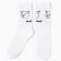 Male socks "Cat Mood", white color, rr 41-45