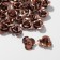 Busina "rose", set of 30 pcs., 12 mm, brown color