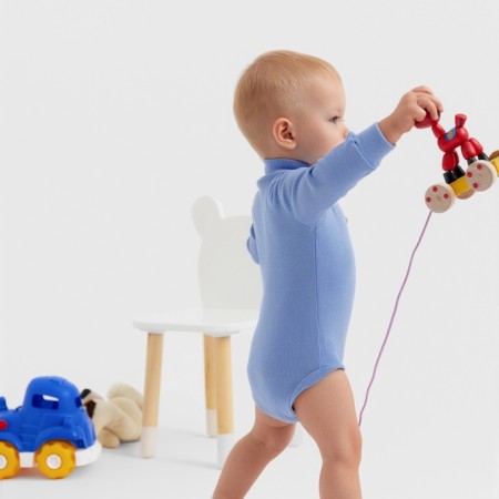 Bodi-water-lane children's minku, dusty blue color, height 62-68 cm-4