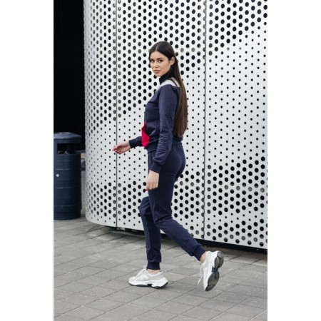 Female Female Suit, Size 46, Blue, Gray Color-7