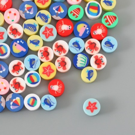 Beads Rubber Figure "Sea" Mix, UP. 500 pcs.-2