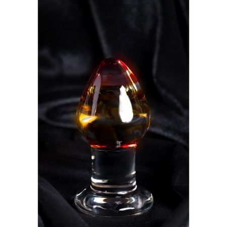 Sexus Glass anal plug, glass, transparent, 9 cm, d = 4 cm-4