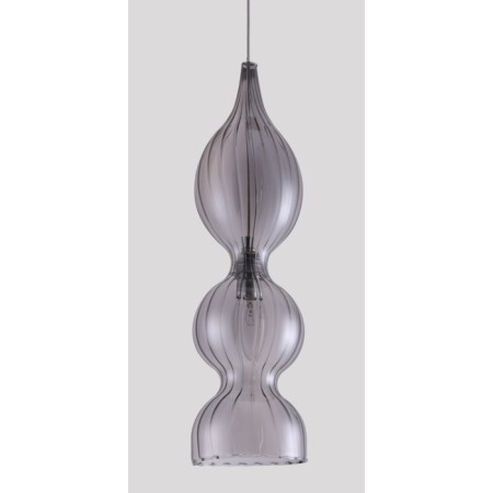 Suspended lamp Crystal Lux, Iris 2074/201, E14, 1x60 W, 47x13x13 cm, chromium color-2