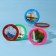 Mirror with a frame for a photo, D 6.5 cm, packing 20 pcs, drawing mix