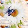 Volumetric postcard "Happy Birthday!" glitter, chamomile, a5