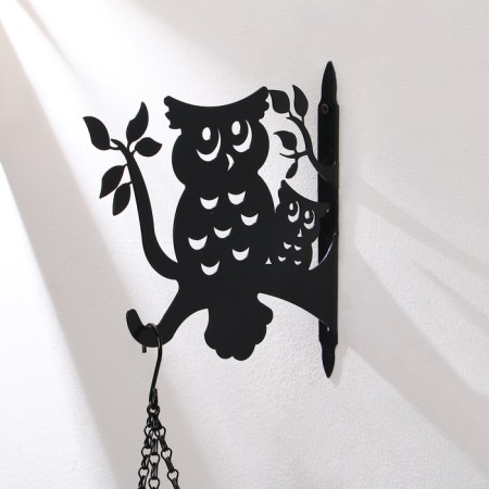 Kashpo bracket, 25 cm, “owl”, Greengo-8