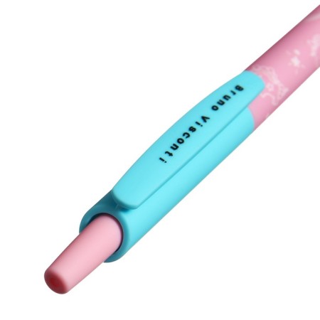Handle Automatic BrunovisConti HappyClick Brunovisconti Animals. Unicorns ”, node 0.5 mm, blue ink, matte case Soft Touch-3