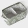 Organizer for linen Dalyan Leaves, 2 cells, 22 × 13 × 11 cm, green color