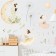 Sticker Plastic Interior color "Ballerin and dandelions" 30x90 cm set 2 sheets