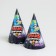 A disposable set of paper dishes Happy Birthday ", Stars