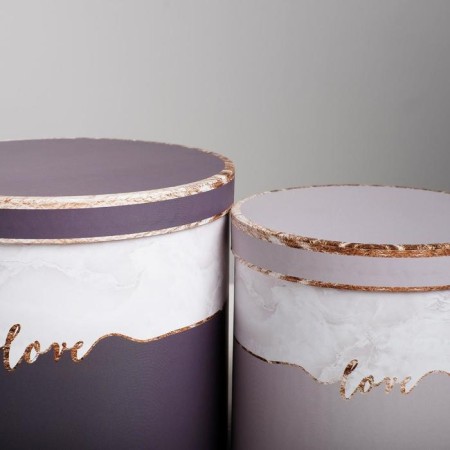 Set of boxes 4 in 1, gift packaging, “marble”, 14 x 14 x 13 - 20 x 20 x 17.5 cm-8