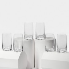 Set of glass glasses for water Pavo Aqua, 250 ml, 6 pcs