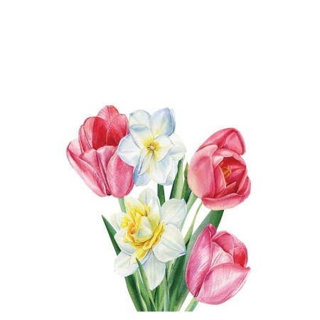 Pillow Roller "Spring bouquet, decorative, size 16x45 cm-1