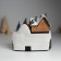 Souvenir plastic light "Santa Claus decorates the Christmas tree" revolves 19.5x19.5x16 cm