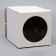 Box for a cake with a window, "circle", white, 26 x 26 x 30 cm