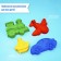 Set for playing in sand No. 68, 4 molds for sand, color mix
