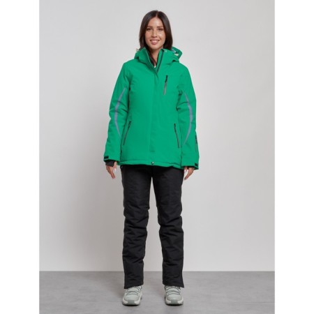 Ski costume female winter, size 46, green color