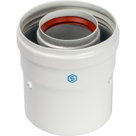 The chimney element coaxial stout SCA-6010-230100, adapter for the boiler vertical, 60/100-1