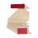 A4 storage, archive from microgofrotcard Calligrata, 75 mm, up to 700 l, red