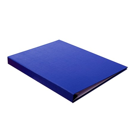 Folder for thesis (without inscription), boumville, scallops/suture, without paper, blue color (capacity up to 300 sheets)-1
