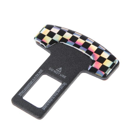Safety belt, metal, black and white