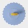 Silicone lid Silicone Dolyana "Lemon", D = 11 cm, Blue color