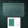 Mat for cutting, three -layer, 90 × 60 cm, a1, green color