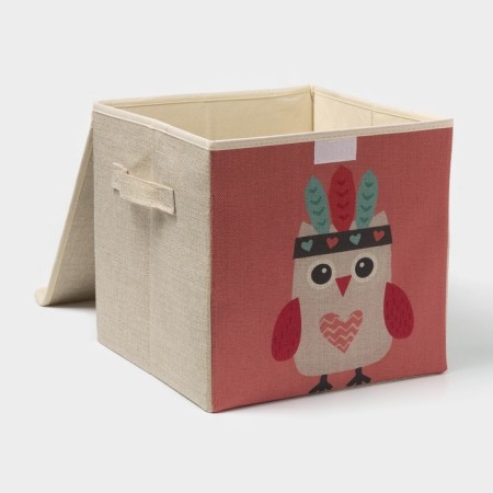 Stellid box for storage with a lid "Owl-Indian", 29 × 29 × 28.5 cm-2