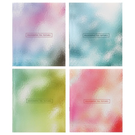 Notebook of 48 sheets in a cage, Pastel Foil, cover coated cardboard, UV-lak, OFSET block, mix