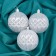 Set of balls plastic D-8 cm, 3 pcs "Infinity" silver