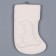 Christmas tree decoration for painting "sock" with a suspension, brush