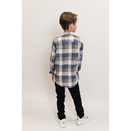 Surchaka upper for ISee boys, height 158-164 cm, blue color-12