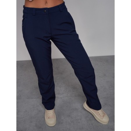 Sports female trousers, size 44, dark blue color-15