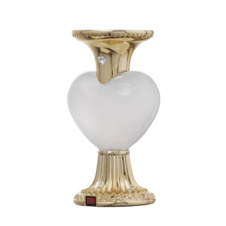 Lava-lamp "Heart" LED 2W from batteries 3haa gold 12.5x10x20.5 cm-14