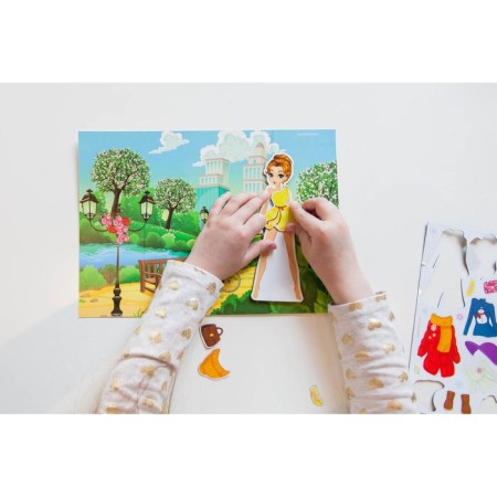 Magnetic game "Dress the doll: Seasons"-7