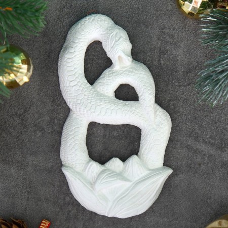 Panel with the suspension "Snake in a flower" for coloring, 11.5x6.5x1cm
