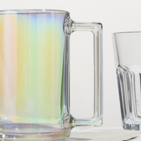 Rainbow mug, glass, 320 ml-1