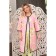 Cardigan female, size 56, white, pink color