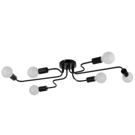 Chandelier 53062/6 6x5W E27 Black 84x45x14cm-1